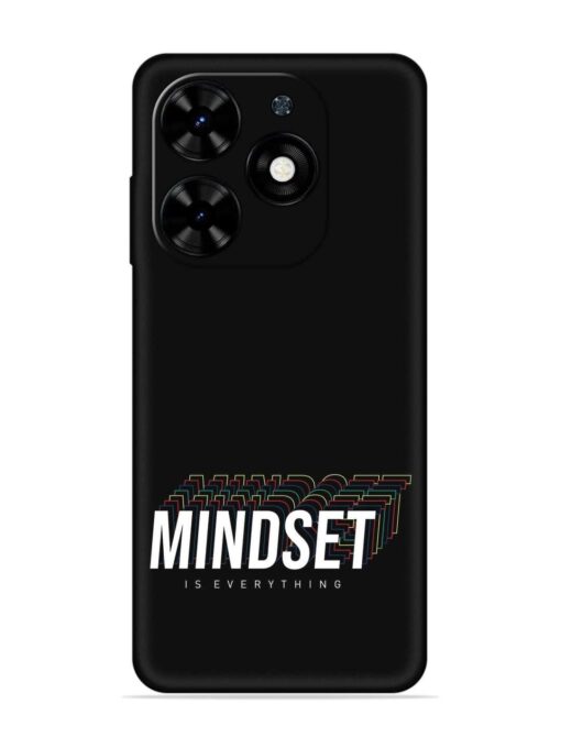 Mindset Everything Slogan Embossed Soft Silicone Case for Tecno Spark Go (2024)