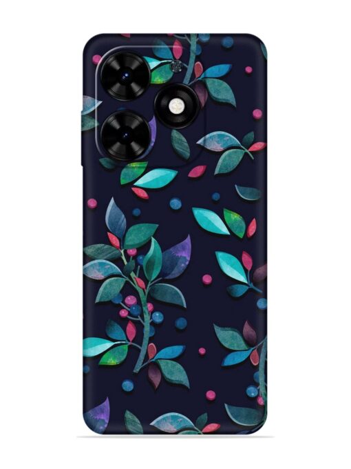 Decorative Watercolor Flower Embossed Soft Silicone Case for Tecno Spark Go (2024) Zapvi