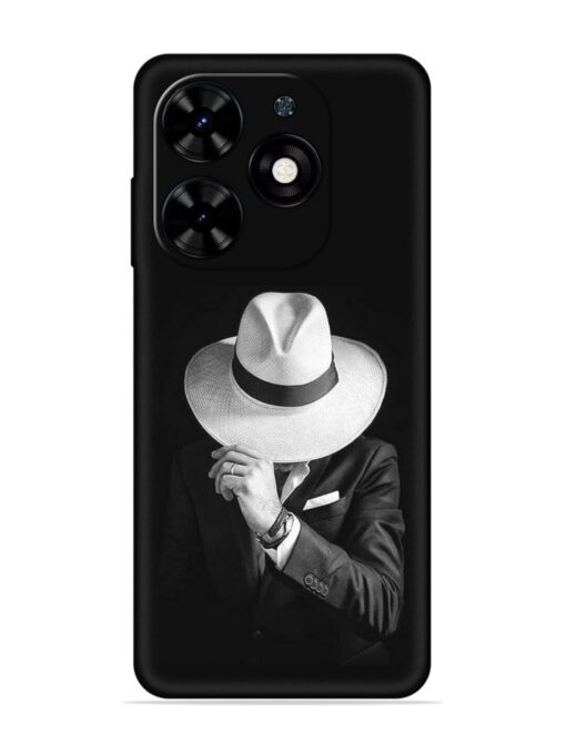 Men Under Hat Embossed Soft Silicone Case for Tecno Spark Go (2024)