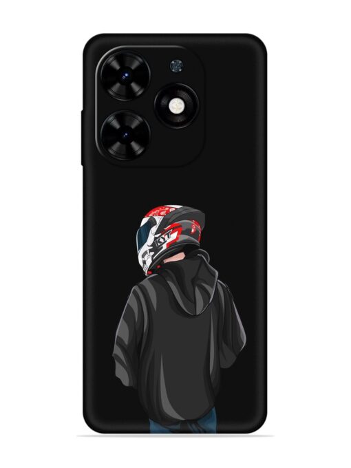 Motorcycle Rider Embossed Soft Silicone Case for Tecno Spark Go (2024) Zapvi