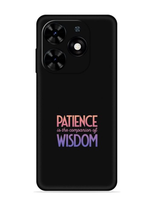 Patience Is The Embossed Soft Silicone Case for Tecno Spark Go (2024) Zapvi