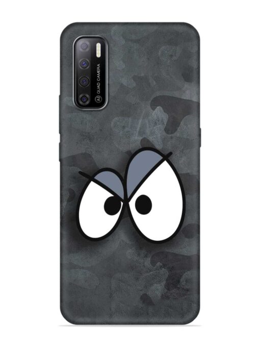 Big Eyes Night Mode Embossed Soft Silicone Case for Tecno Spark Power 2 Zapvi