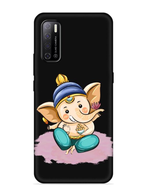 Bal Ganesh Vector Art Embossed Soft Silicone Case for Tecno Spark Power 2 Zapvi