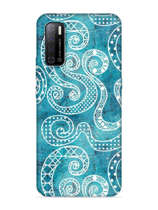 Vintage Curved Seamless Embossed Soft Silicone Case for Tecno Spark Power 2