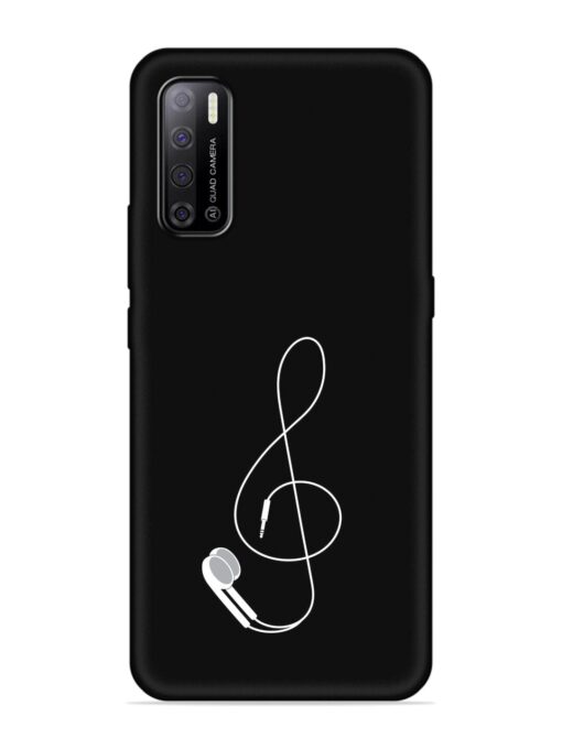 Music Earphone Vector Embossed Soft Silicone Case for Tecno Spark Power 2 Zapvi