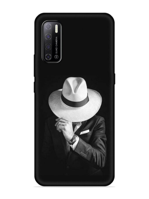 Men Under Hat Embossed Soft Silicone Case for Tecno Spark Power 2