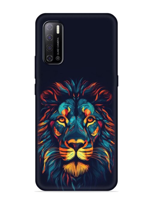 Colorful Lion Embossed Soft Silicone Case for Tecno Spark Power 2 Zapvi