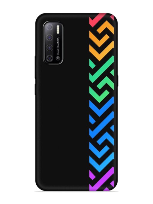 Colorshape Stripes Embossed Soft Silicone Case for Tecno Spark Power 2 Zapvi