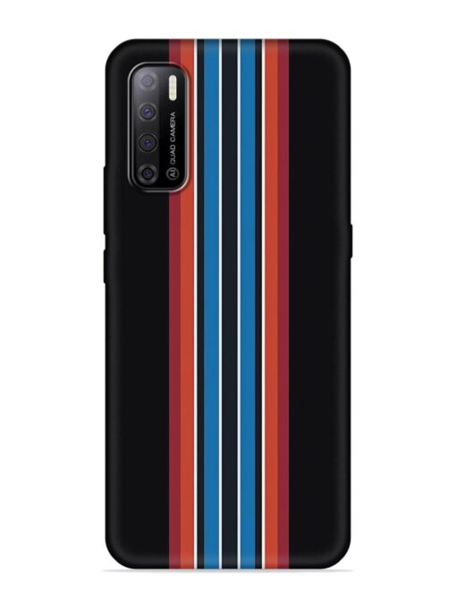 Vertical Strips Embossed Soft Silicone Case for Tecno Spark Power 2