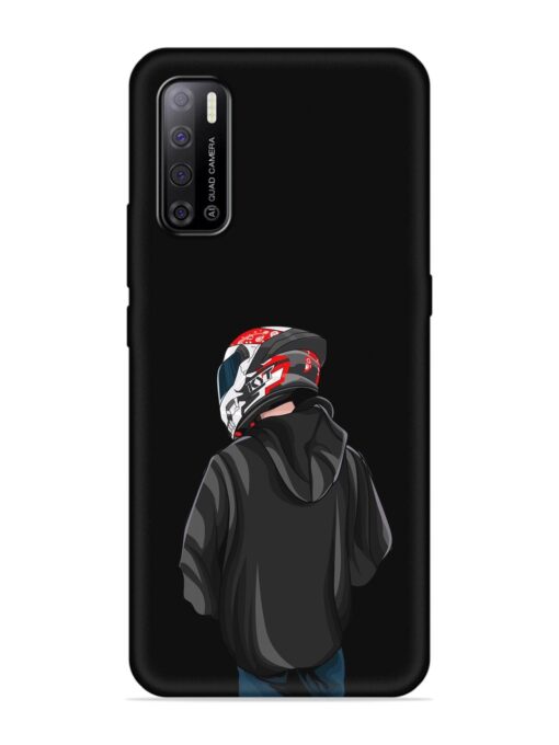 Motorcycle Rider Embossed Soft Silicone Case for Tecno Spark Power 2