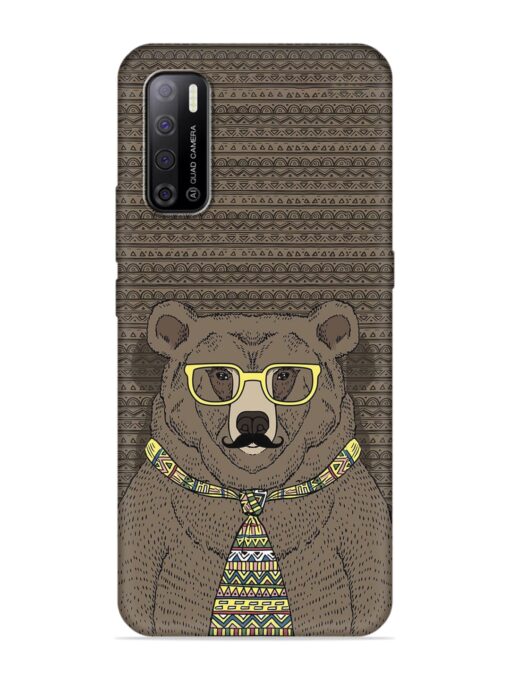 Grizzly Bear Embossed Soft Silicone Case for Tecno Spark Power 2