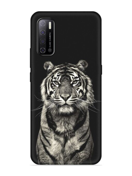 Tiger Art Embossed Soft Silicone Case for Tecno Spark Power 2 Zapvi