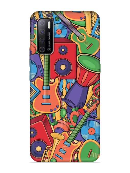 Colorful Music Art Embossed Soft Silicone Case for Tecno Spark Power 2 Zapvi