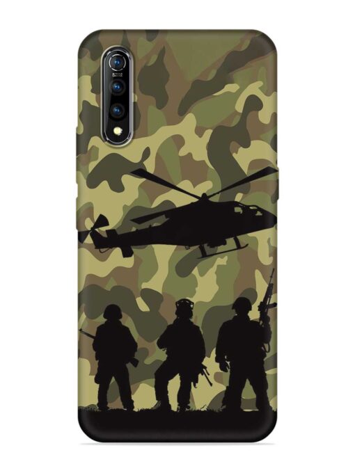 Army Heros Embossed Soft Silicone Case for Vivo S1