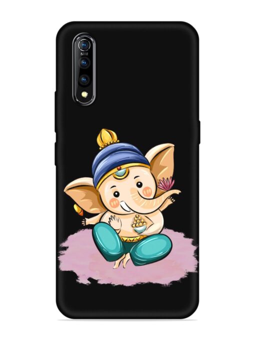 Bal Ganesh Vector Art Embossed Soft Silicone Case for Vivo S1 Zapvi