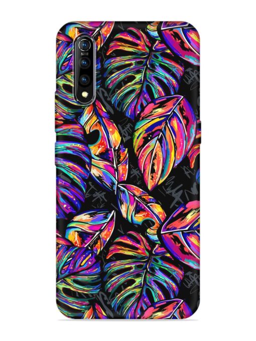 Tropical Seamless Vector Embossed Soft Silicone Case for Vivo S1 Zapvi