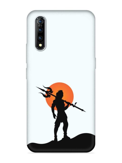 Lord Mahadev Trendy Embossed Soft Silicone Case for Vivo S1 Zapvi