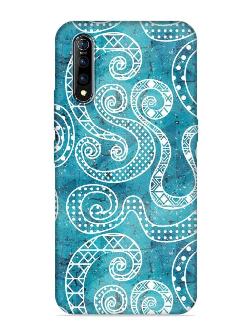 Vintage Curved Seamless Embossed Soft Silicone Case for Vivo S1 Zapvi