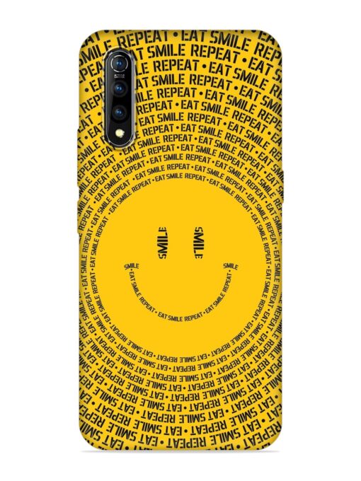 Smiley Embossed Soft Silicone Case for Vivo S1