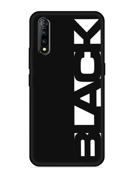 Black Typo Embossed Soft Silicone Case for Vivo S1 Zapvi