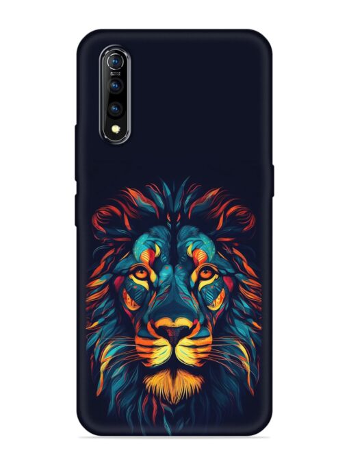 Colorful Lion Embossed Soft Silicone Case for Vivo S1 Zapvi