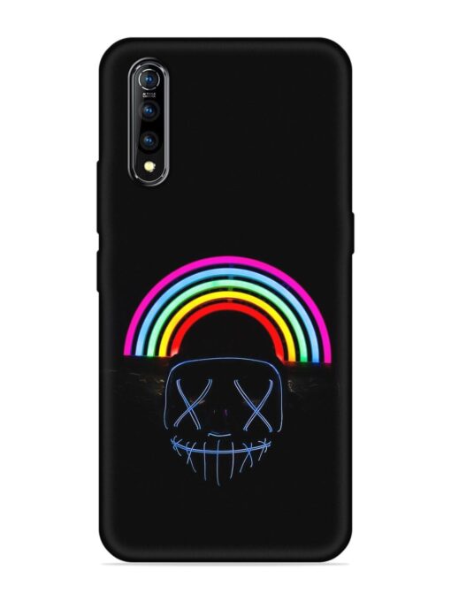 Mask Rainbow Embossed Soft Silicone Case for Vivo S1