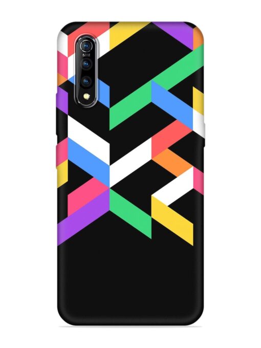 Colorshape Abstarct Embossed Soft Silicone Case for Vivo S1