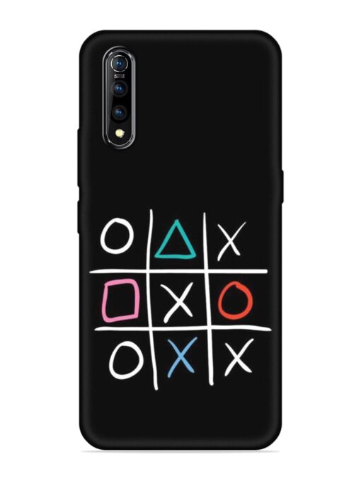 Super Neon Tic-Tac-Toe Embossed Soft Silicone Case for Vivo S1