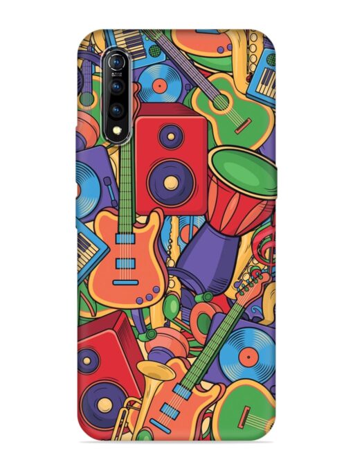 Colorful Music Art Embossed Soft Silicone Case for Vivo S1 Zapvi