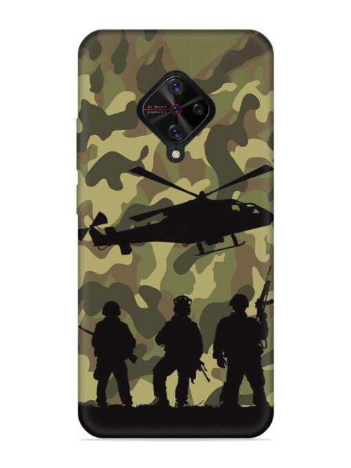 Army Heros Embossed Soft Silicone Case for Vivo S1 Pro