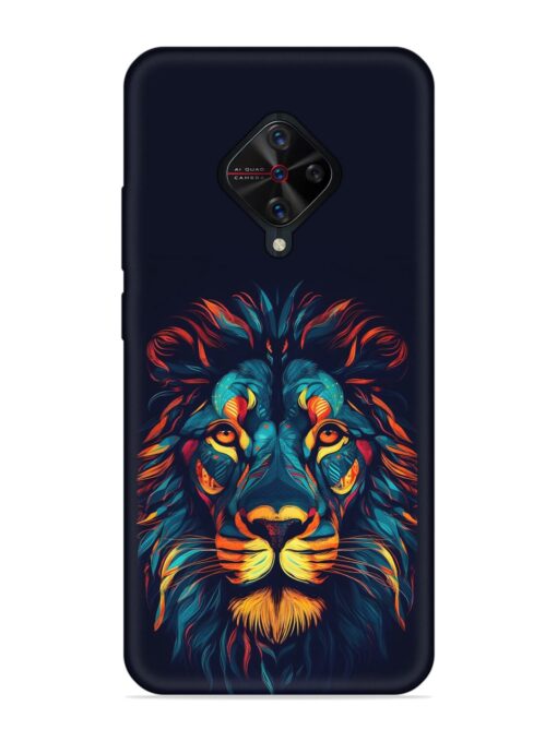 Colorful Lion Embossed Soft Silicone Case for Vivo S1 Pro Zapvi