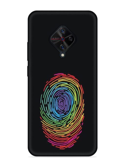 Fingerprint Of Thumb Art Embossed Soft Silicone Case for Vivo S1 Pro Zapvi