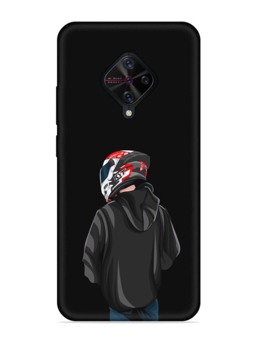 Motorcycle Rider Embossed Soft Silicone Case for Vivo S1 Pro Zapvi