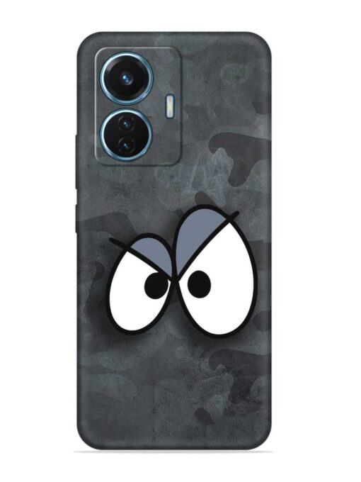 Big Eyes Night Mode Embossed Soft Silicone Case for Vivo T1 (44W) Zapvi