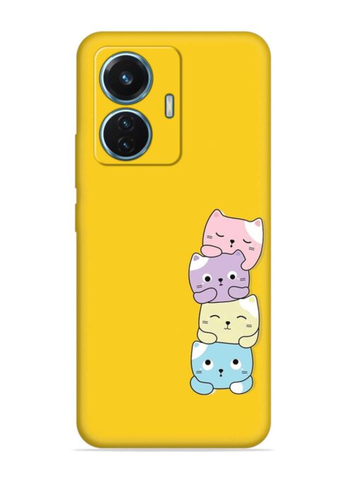 Cartoon Anime Embossed Soft Silicone Case for Vivo T1 (44W) Zapvi