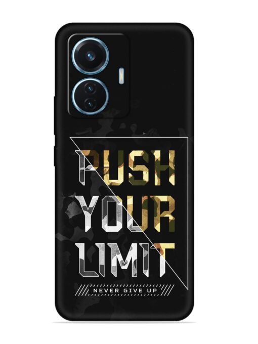 Push Your Limits Embossed Soft Silicone Case for Vivo T1 (44W) Zapvi