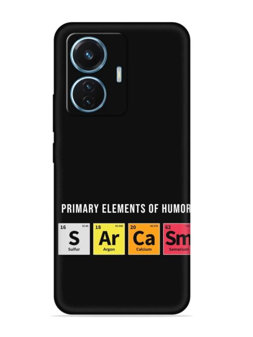 Primary Elements Humor Embossed Soft Silicone Case for Vivo T1 (44W) Zapvi