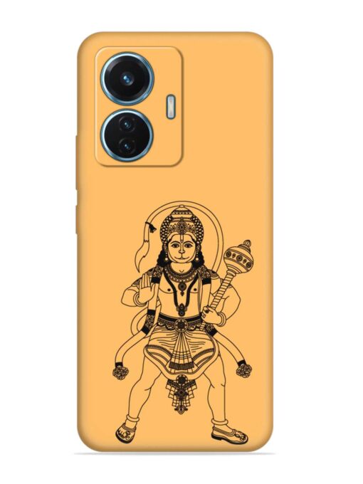 Indian God Hanuman Embossed Soft Silicone Case for Vivo T1 (44W) Zapvi