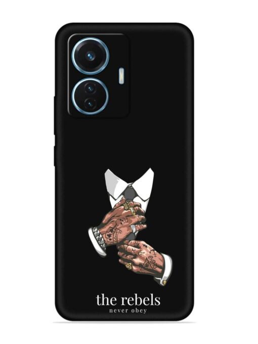 Rebels Slogan Man Embossed Soft Silicone Case for Vivo T1 (44W) Zapvi