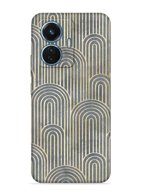 Art Deco Style Embossed Soft Silicone Case for Vivo T1 (44W) Zapvi