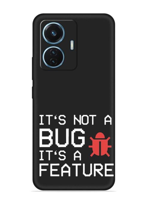 Not Bug Feature Embossed Soft Silicone Case for Vivo T1 (44W)