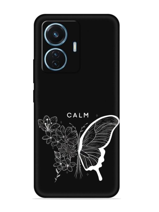 Calm Embossed Soft Silicone Case for Vivo T1 (44W)