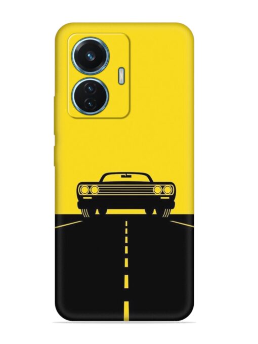 Classic Car Embossed Soft Silicone Case for Vivo T1 (44W)