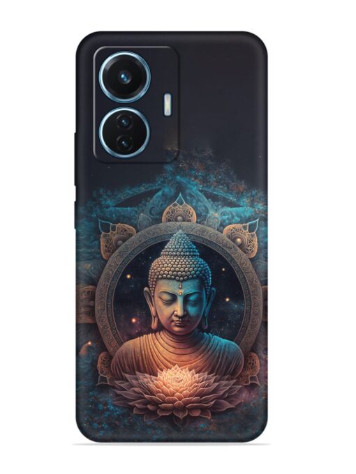 Gautam Buddha Embossed Soft Silicone Case for Vivo T1 (44W)