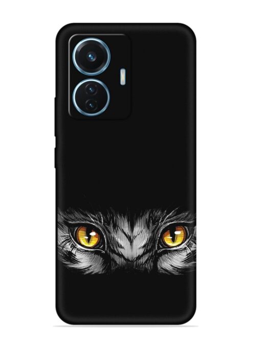 Scary Eye Embossed Soft Silicone Case for Vivo T1 (44W)