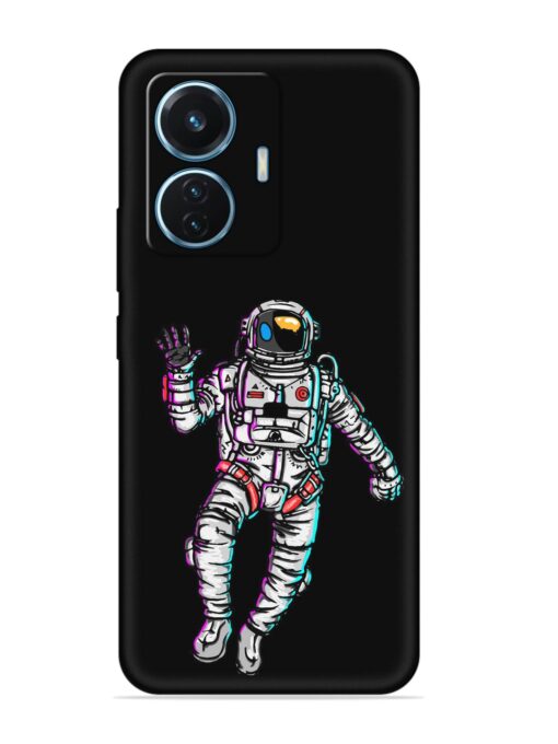 Spaceman Embossed Soft Silicone Case for Vivo T1 (44W)