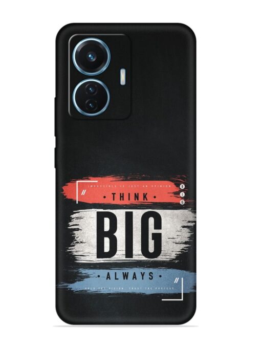 Think Big Always Embossed Soft Silicone Case for Vivo T1 (44W) Zapvi