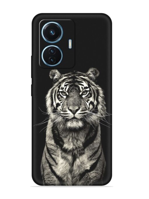 Tiger Art Embossed Soft Silicone Case for Vivo T1 (44W)