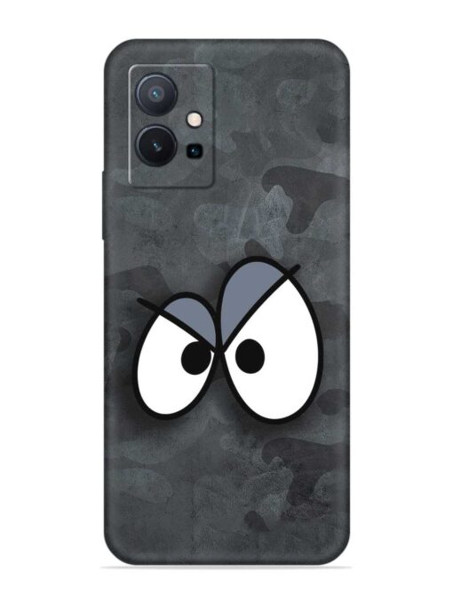 Big Eyes Night Mode Embossed Soft Silicone Case for Vivo T1 (5G)