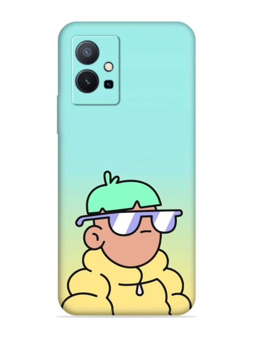 Doodles Cool Character Embossed Soft Silicone Case for Vivo T1 (5G) Zapvi